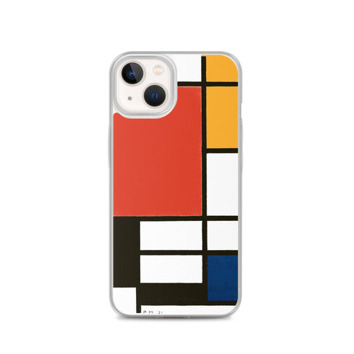 Accessories    Clear Case for iPhone® - Composition with Red, Yellow, Blue, and Black by Piet Mondrian -  The Culturalife