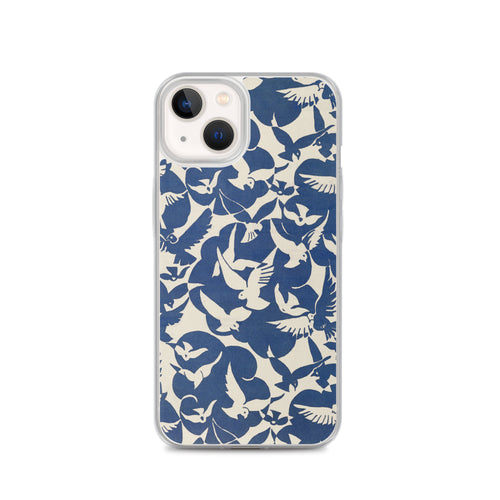 Accessories    Clear Case for iPhone® - Pigeons in White and Blue from Rijksmuseum -  The Culturalife