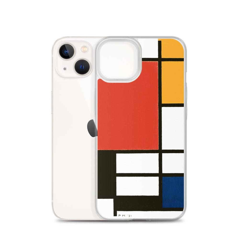 Accessories    Clear Case for iPhone® - Composition with Red, Yellow, Blue, and Black by Piet Mondrian -  The Culturalife
