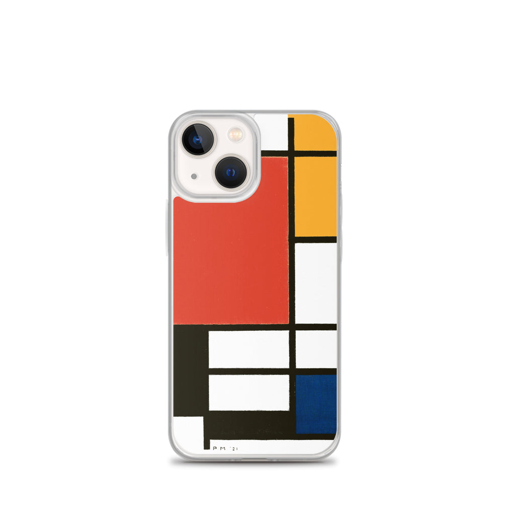 Accessories    Clear Case for iPhone® - Composition with Red, Yellow, Blue, and Black by Piet Mondrian -  The Culturalife