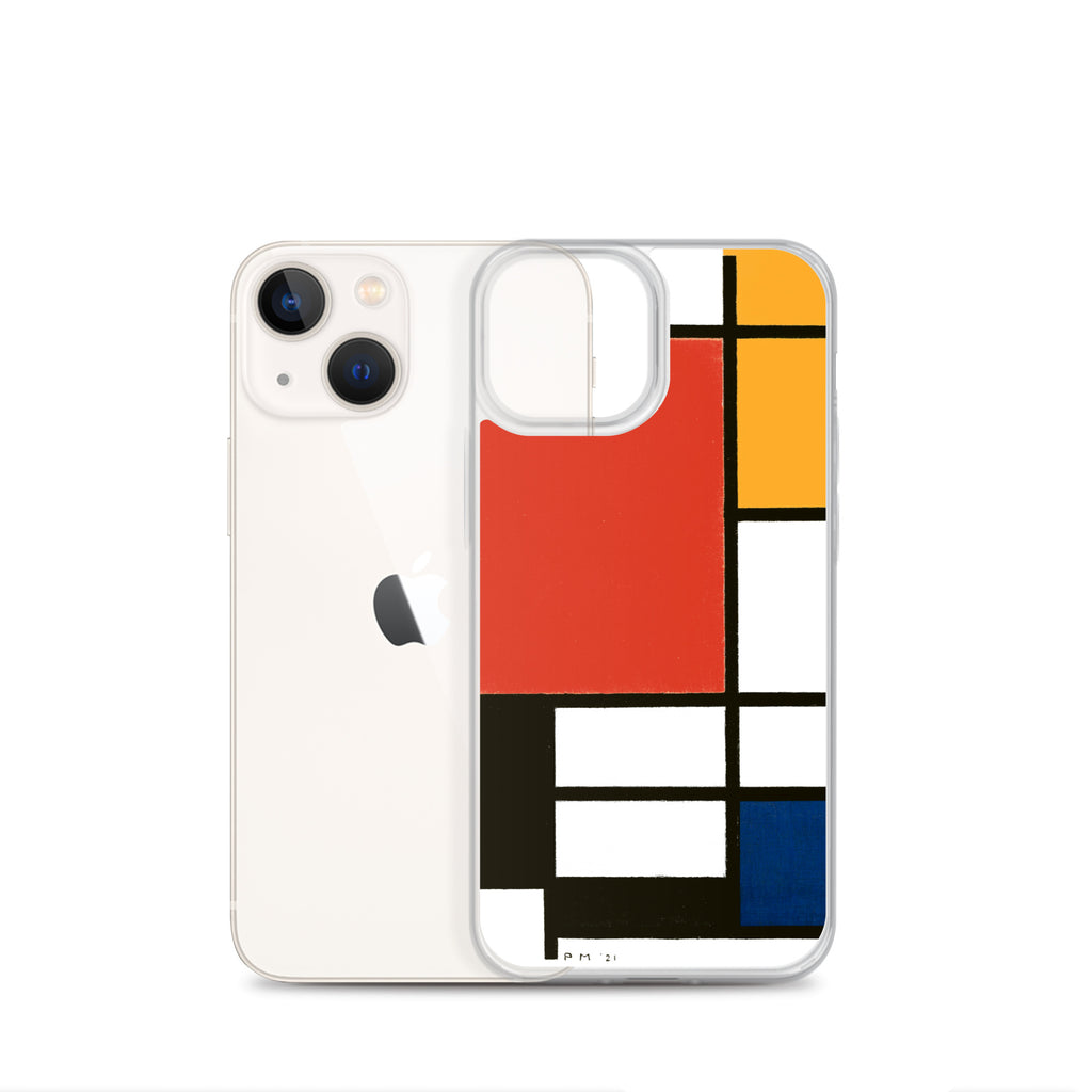Accessories    Clear Case for iPhone® - Composition with Red, Yellow, Blue, and Black by Piet Mondrian -  The Culturalife