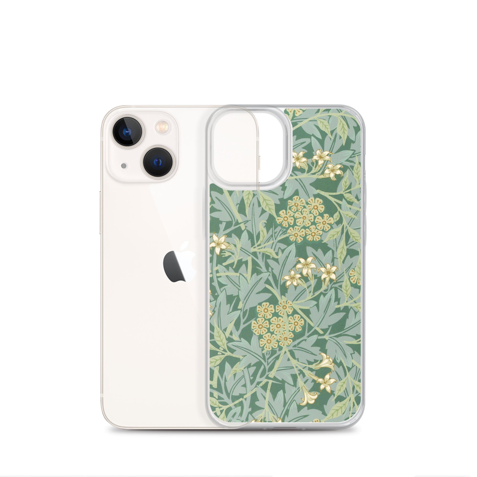 Accessories    Clear Case for iPhone®  - Jasmine Pattern by William Morris -  The Culturalife