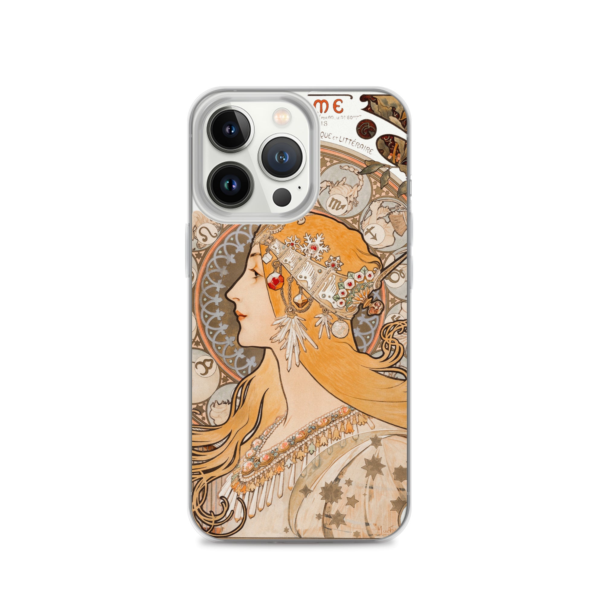 Accessories    Clear Case for iPhone® - Zodiaque or La Plume by Alphonse Maria Mucha -  The Culturalife