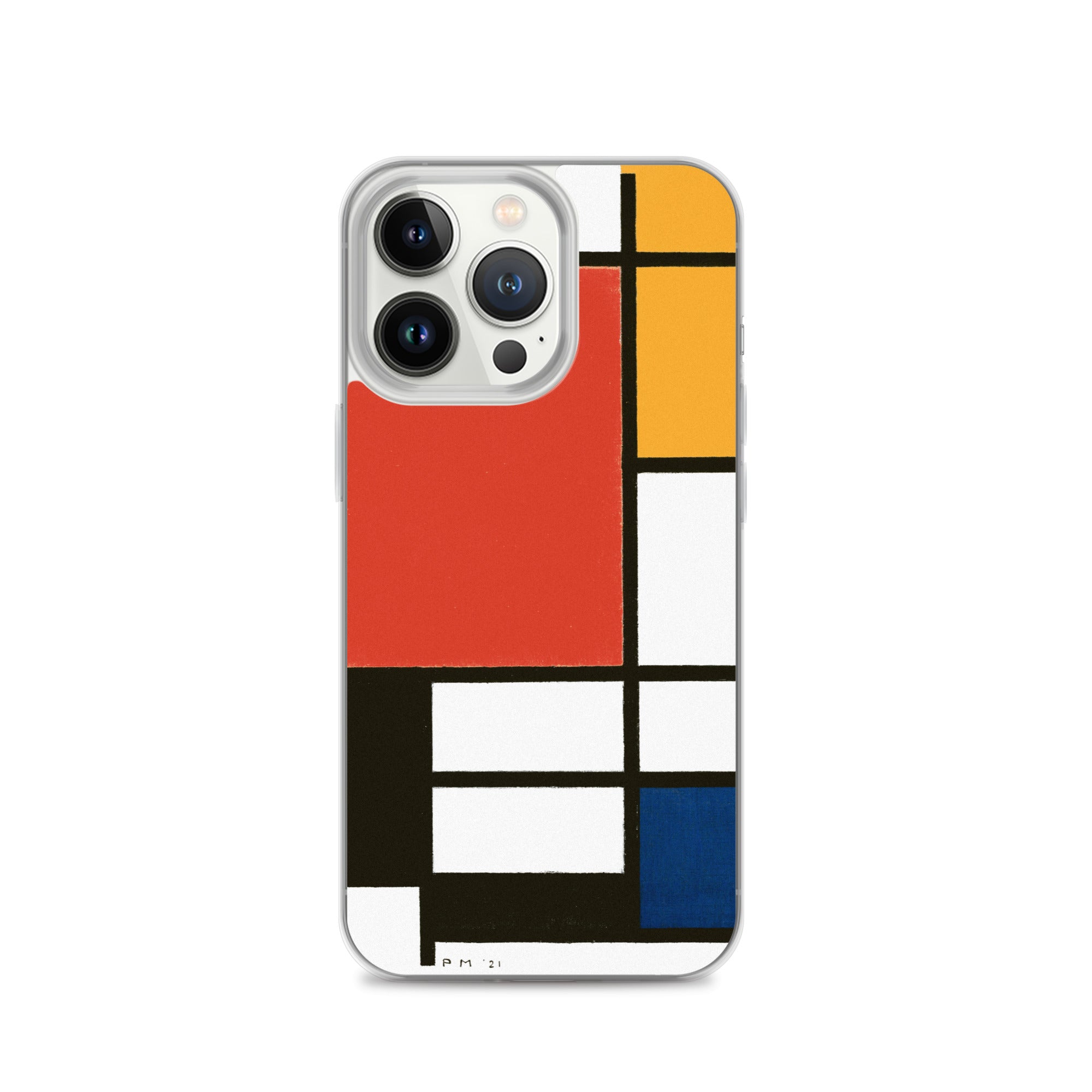 Accessories    Clear Case for iPhone® - Composition with Red, Yellow, Blue, and Black by Piet Mondrian -  The Culturalife