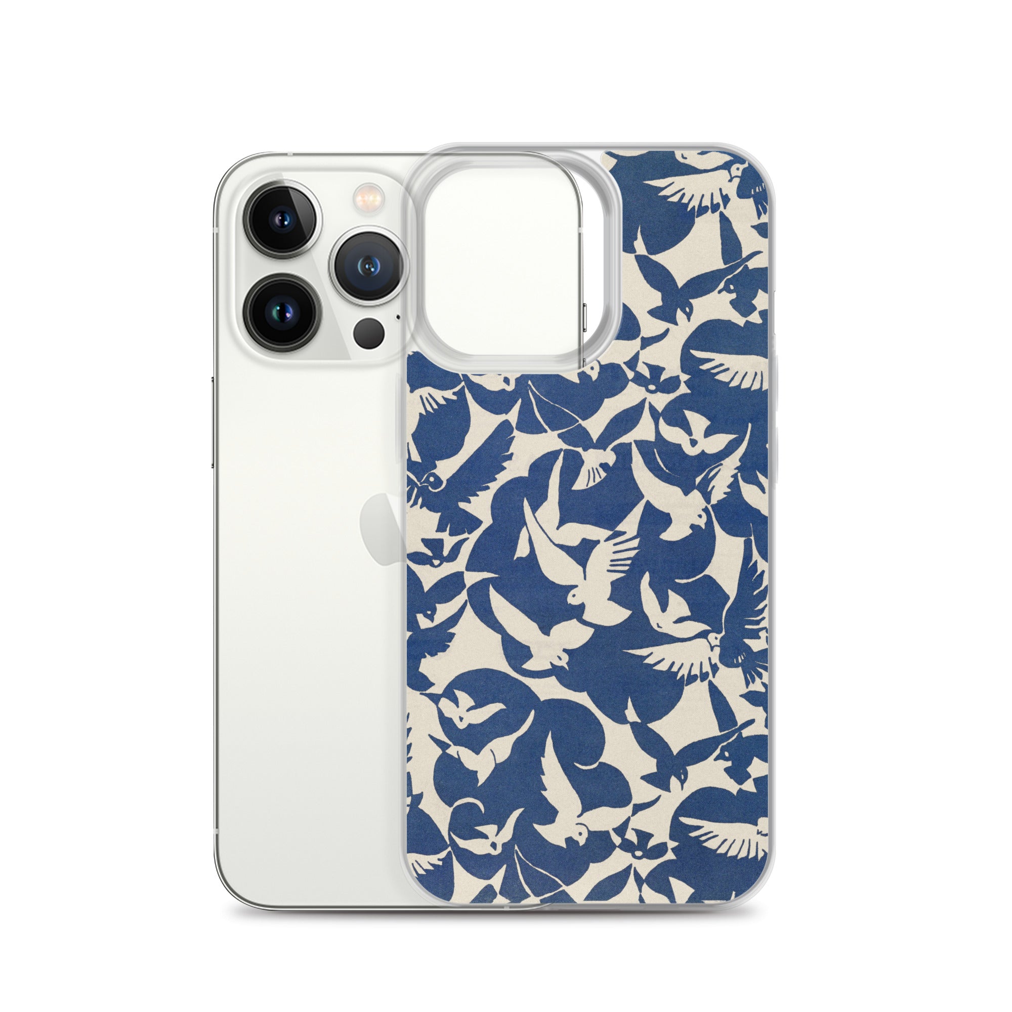 Accessories    Clear Case for iPhone® - Pigeons in White and Blue from Rijksmuseum -  The Culturalife