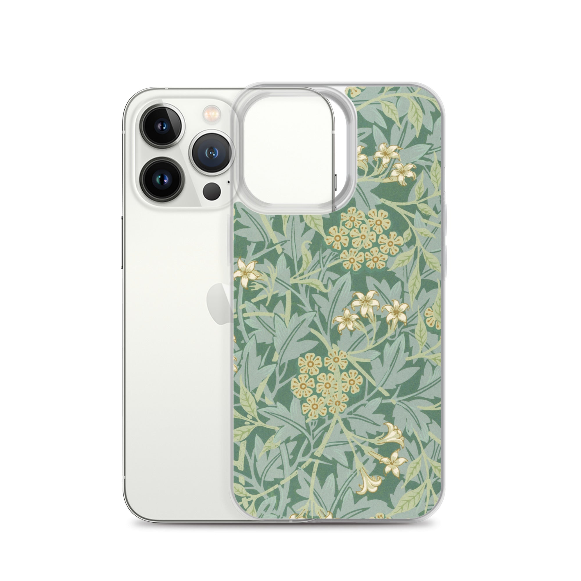 Accessories    Clear Case for iPhone®  - Jasmine Pattern by William Morris -  The Culturalife