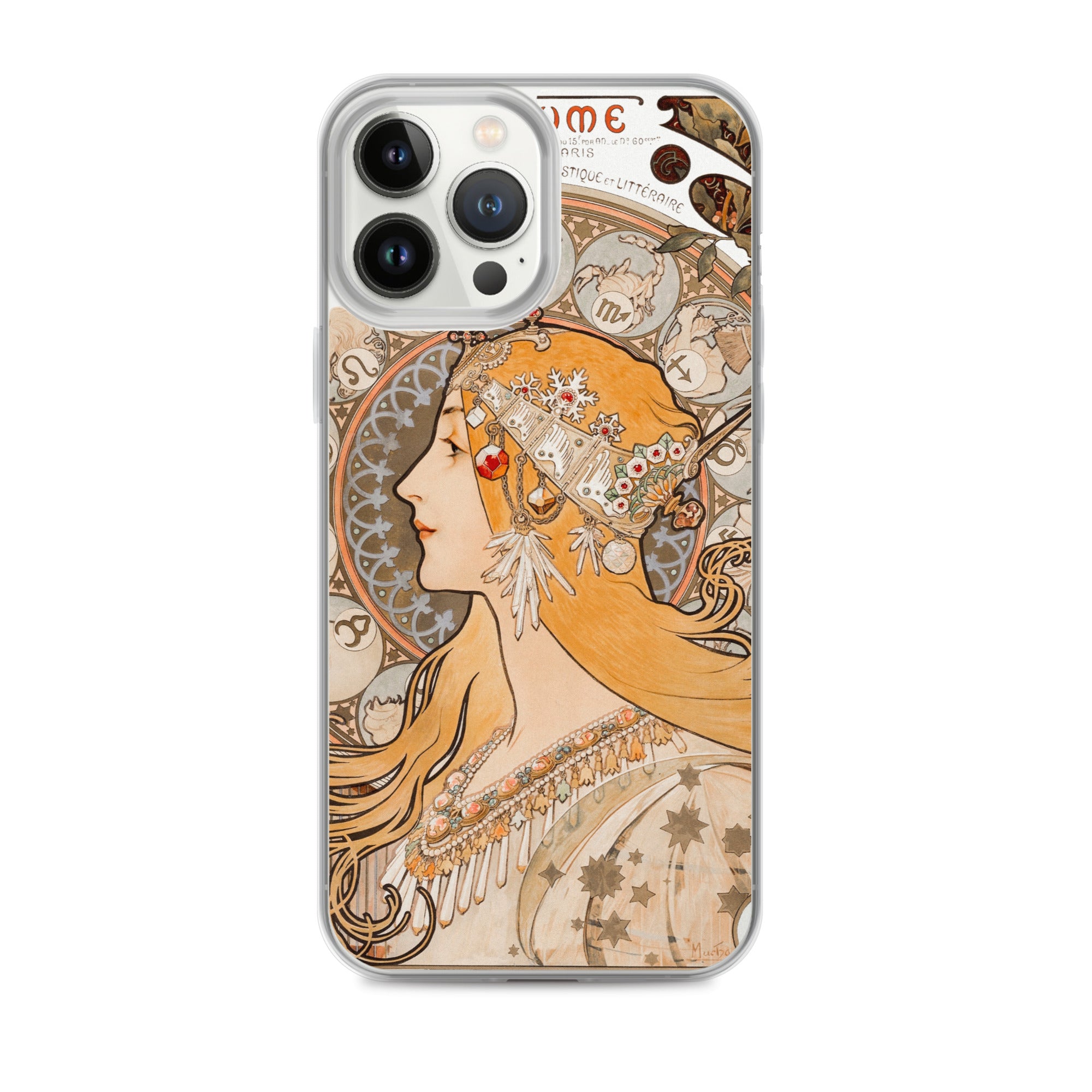 Accessories    Clear Case for iPhone® - Zodiaque or La Plume by Alphonse Maria Mucha -  The Culturalife