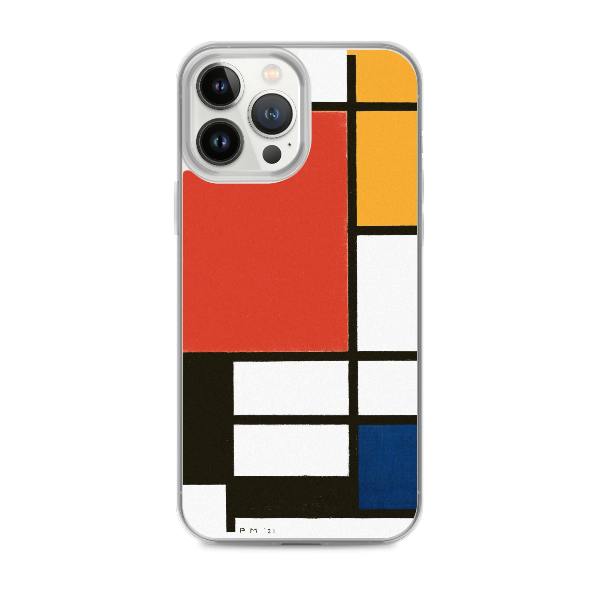 Accessories    Clear Case for iPhone® - Composition with Red, Yellow, Blue, and Black by Piet Mondrian -  The Culturalife