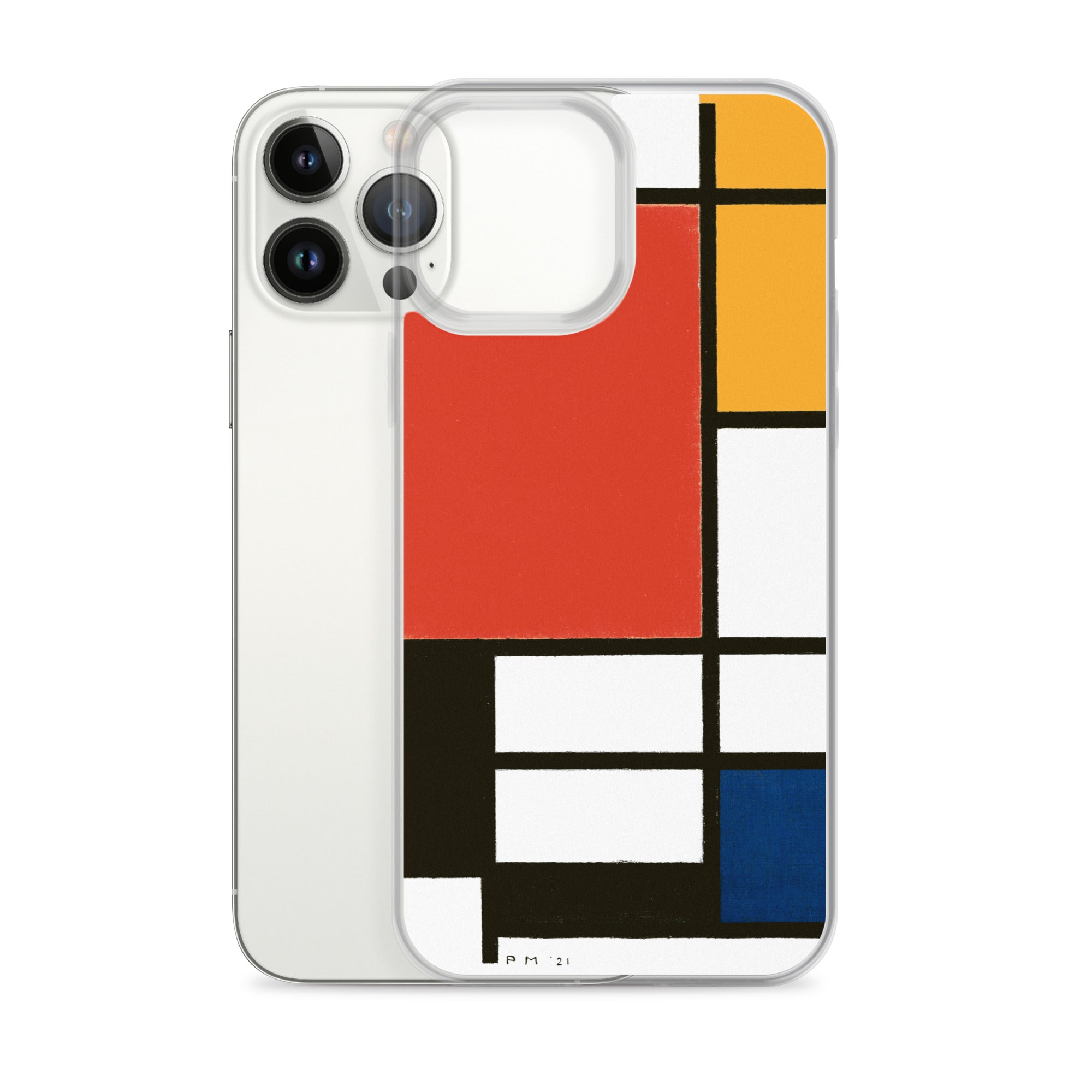 Accessories    Clear Case for iPhone® - Composition with Red, Yellow, Blue, and Black by Piet Mondrian -  The Culturalife