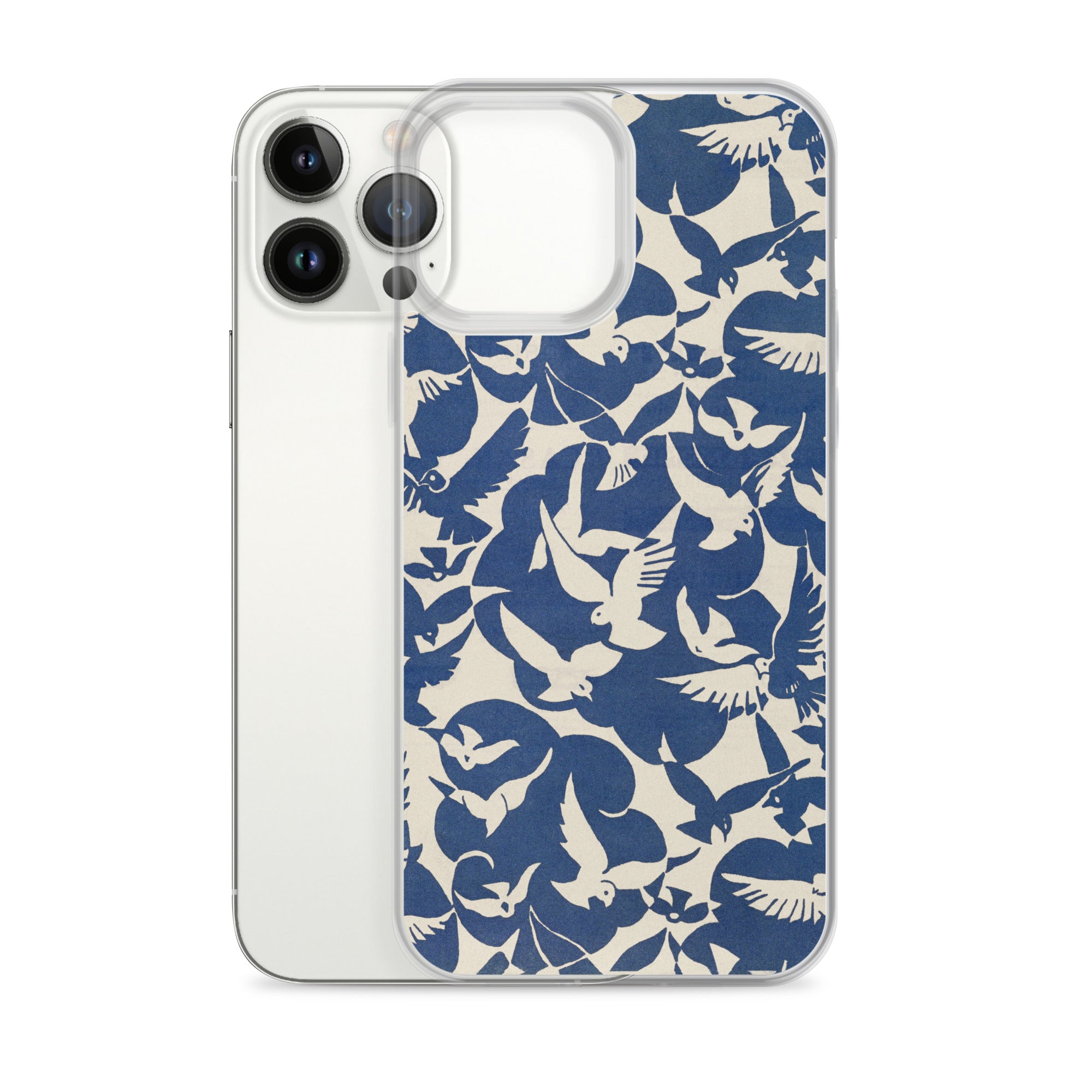 Accessories    Clear Case for iPhone® - Pigeons in White and Blue from Rijksmuseum -  The Culturalife