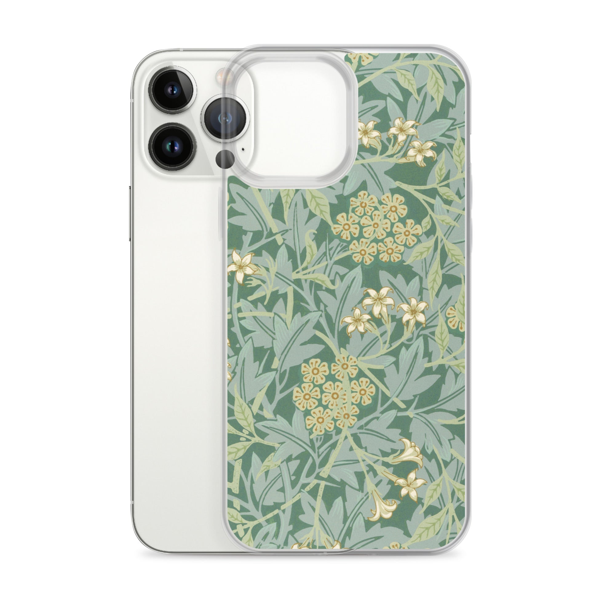 Accessories    Clear Case for iPhone®  - Jasmine Pattern by William Morris -  The Culturalife