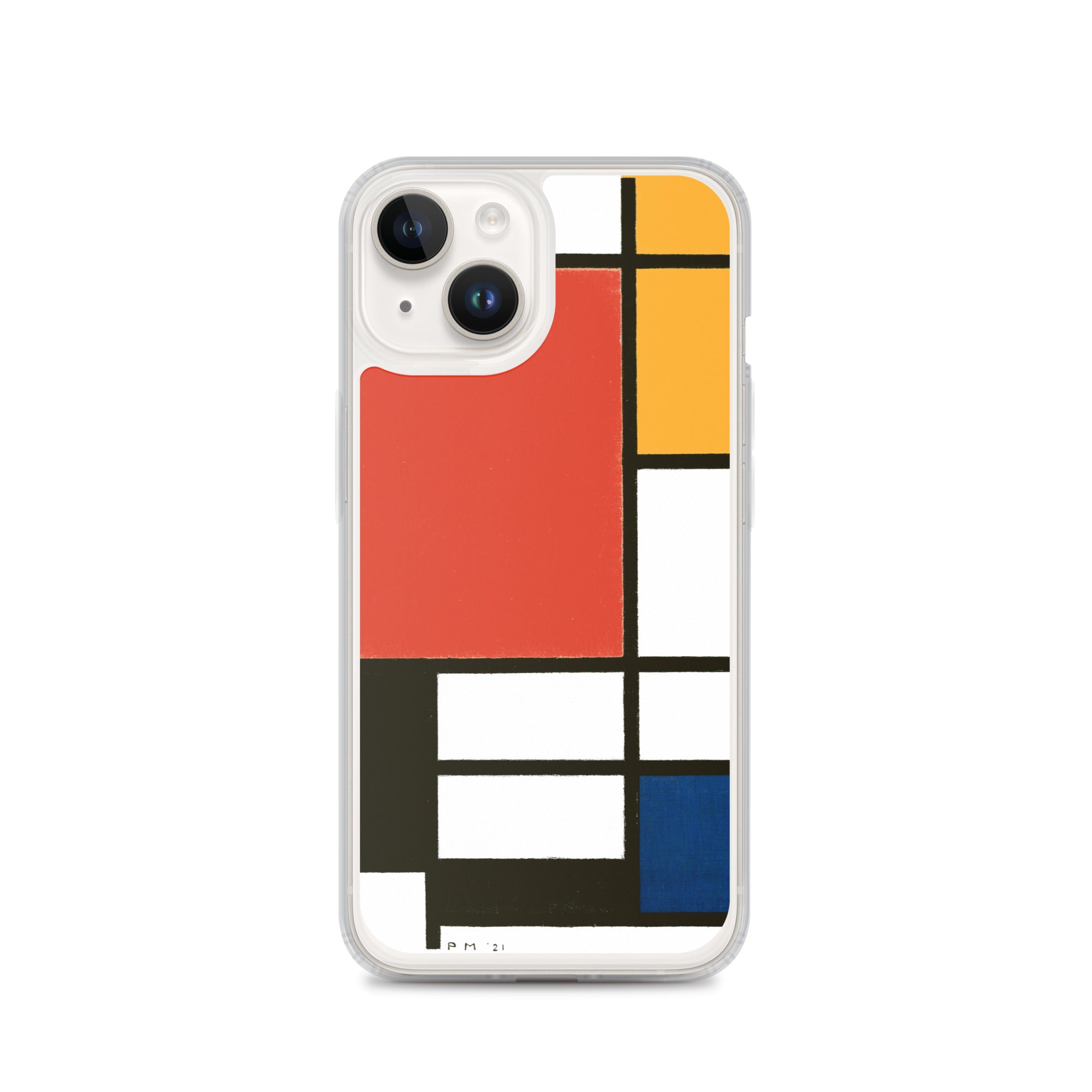 Accessories    Clear Case for iPhone® - Composition with Red, Yellow, Blue, and Black by Piet Mondrian -  The Culturalife