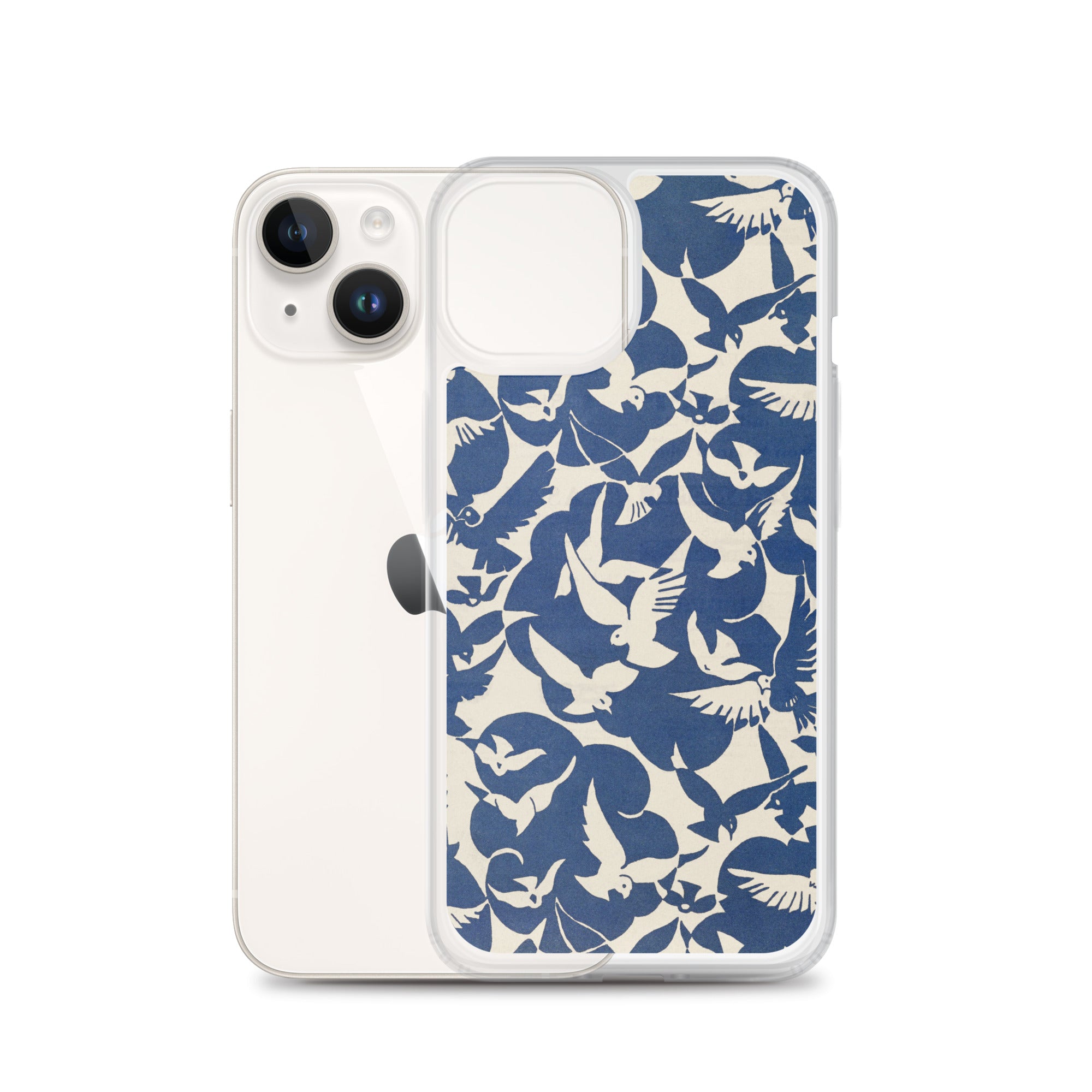 Accessories    Clear Case for iPhone® - Pigeons in White and Blue from Rijksmuseum -  The Culturalife