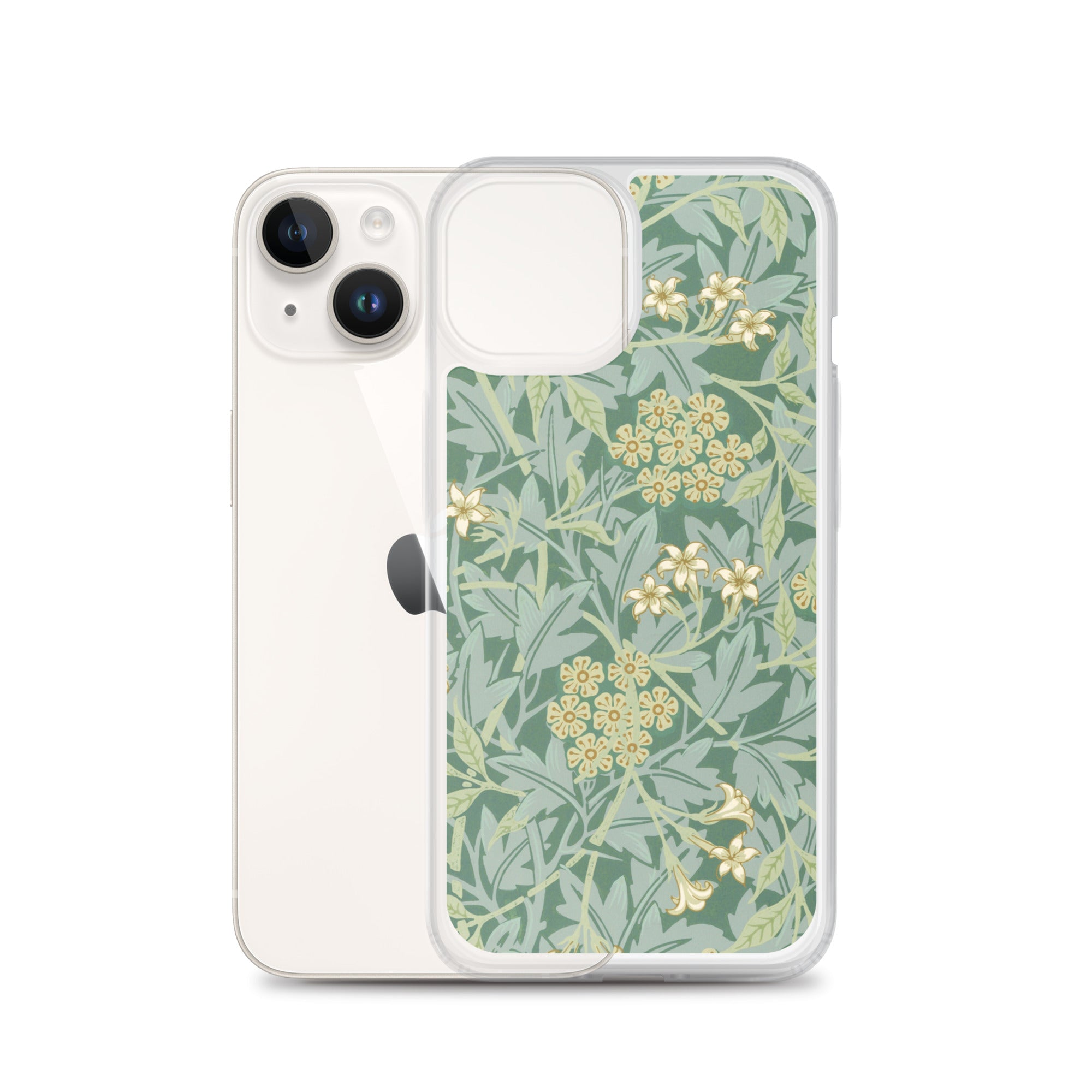 Accessories    Clear Case for iPhone®  - Jasmine Pattern by William Morris -  The Culturalife