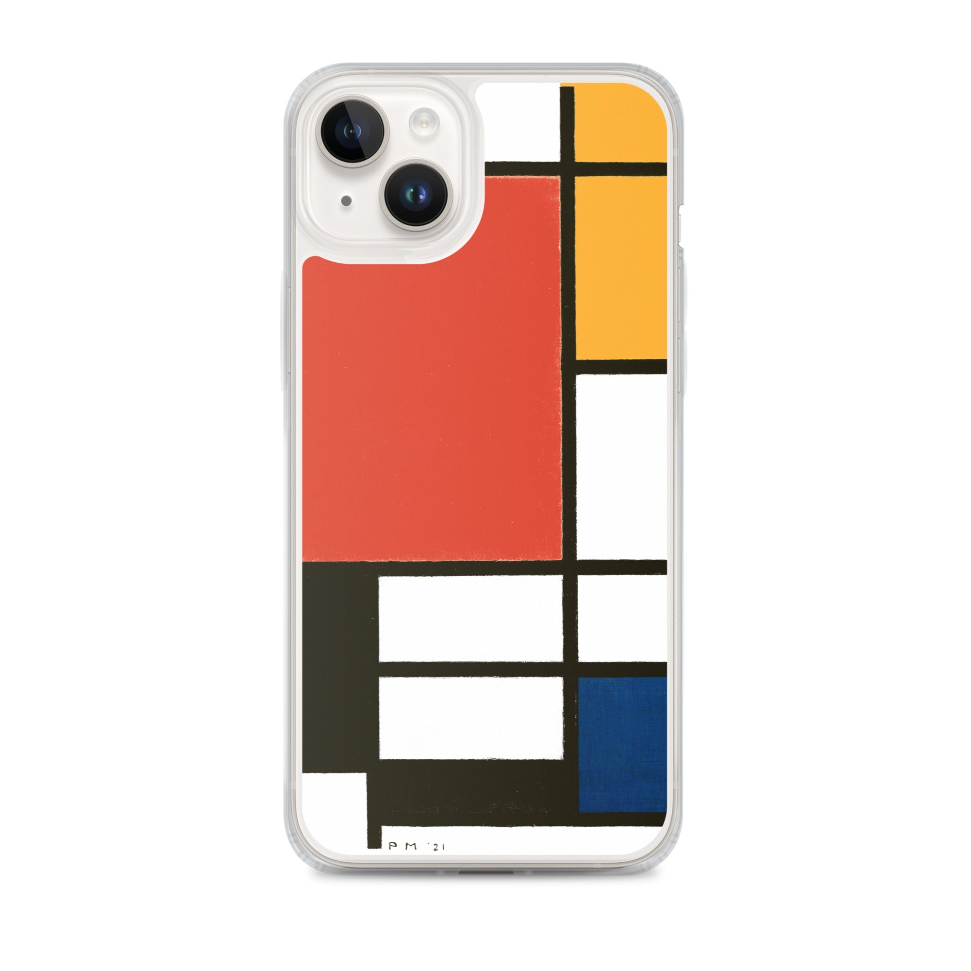 Accessories    Clear Case for iPhone® - Composition with Red, Yellow, Blue, and Black by Piet Mondrian -  The Culturalife