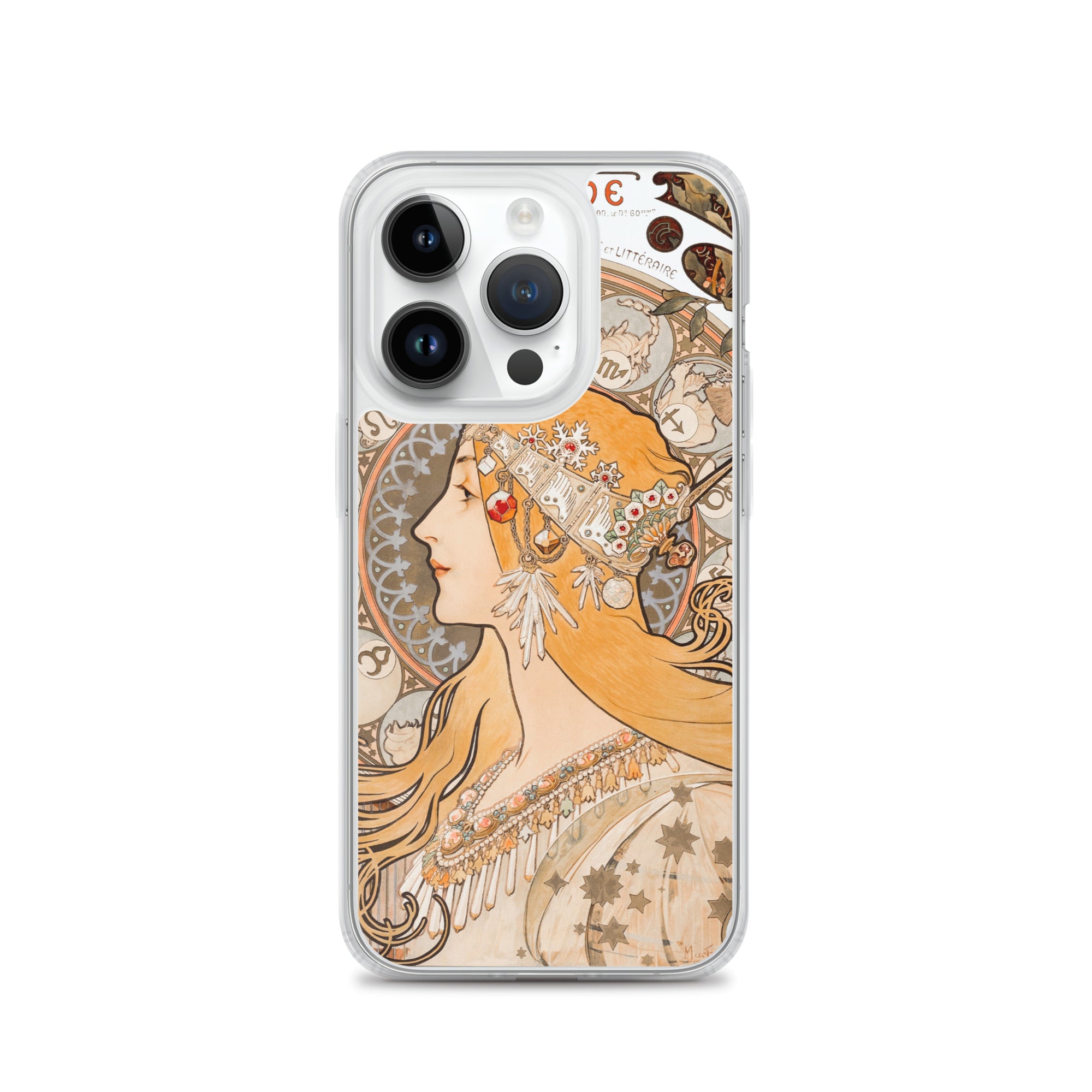 Accessories    Clear Case for iPhone® - Zodiaque or La Plume by Alphonse Maria Mucha -  The Culturalife