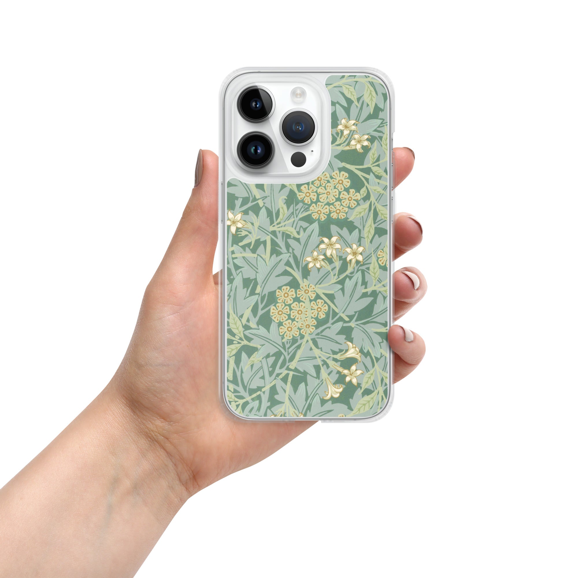 Accessories    Clear Case for iPhone®  - Jasmine Pattern by William Morris -  The Culturalife