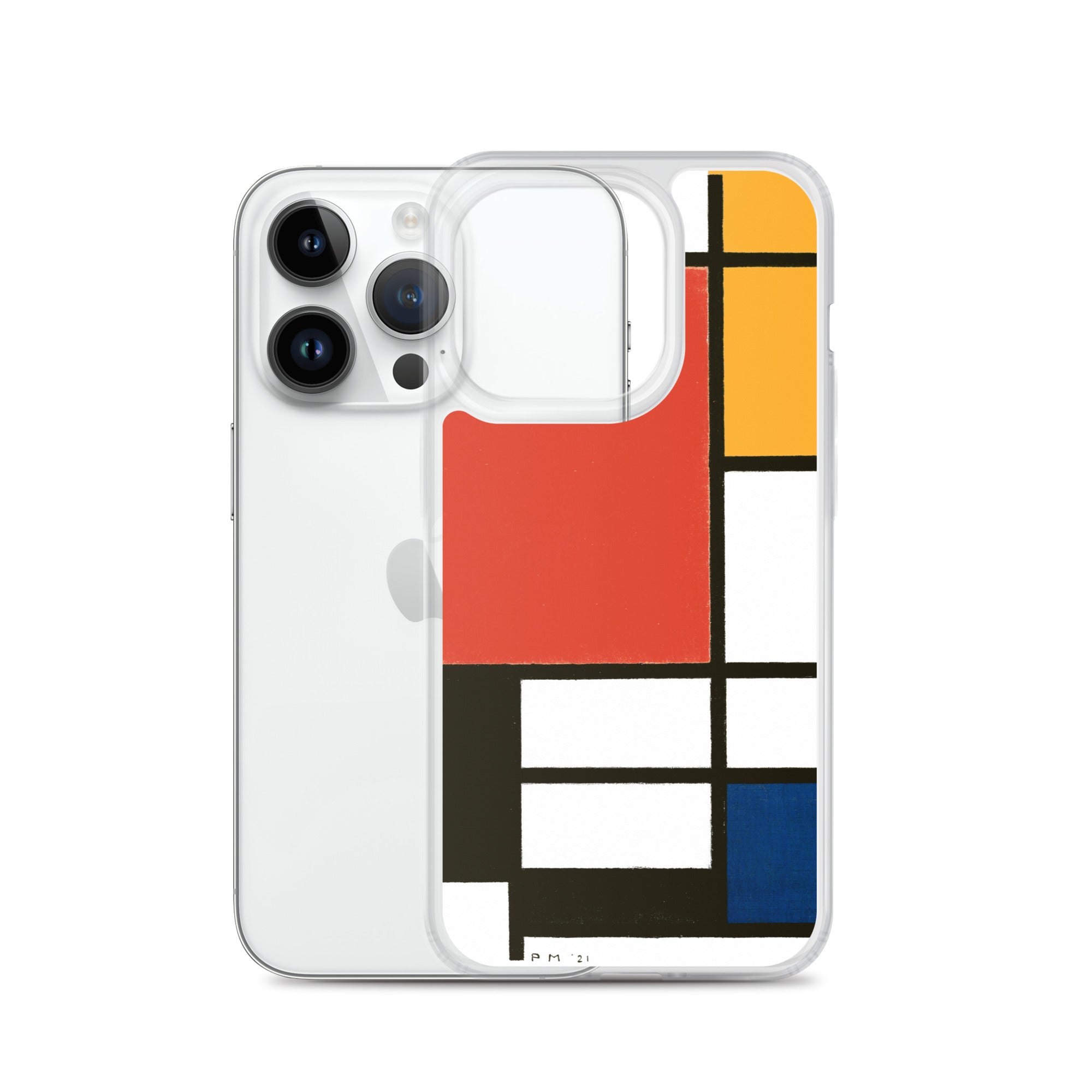 Accessories    Clear Case for iPhone® - Composition with Red, Yellow, Blue, and Black by Piet Mondrian -  The Culturalife