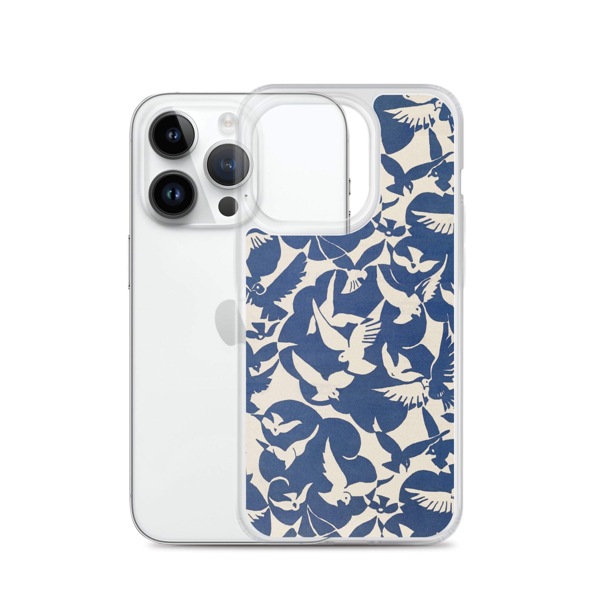 Accessories    Clear Case for iPhone® - Pigeons in White and Blue from Rijksmuseum -  The Culturalife