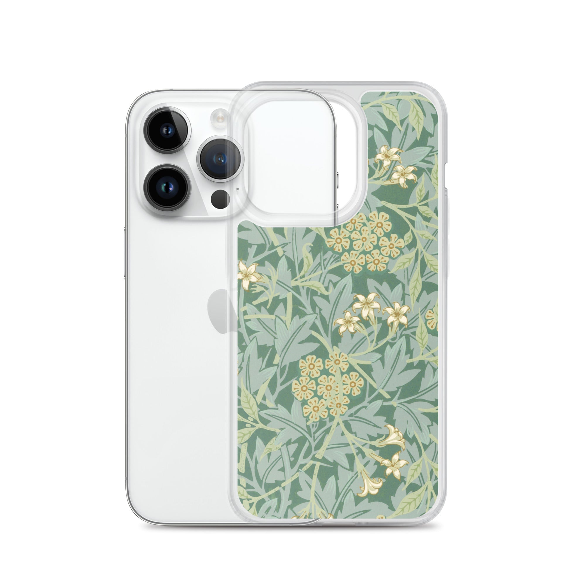 Accessories    Clear Case for iPhone®  - Jasmine Pattern by William Morris -  The Culturalife