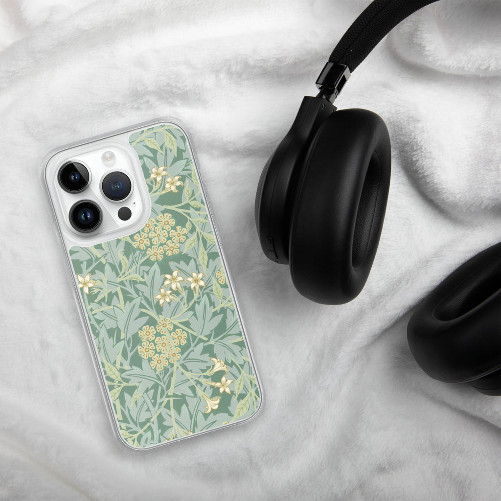 Accessories    Clear Case for iPhone®  - Jasmine Pattern by William Morris -  The Culturalife