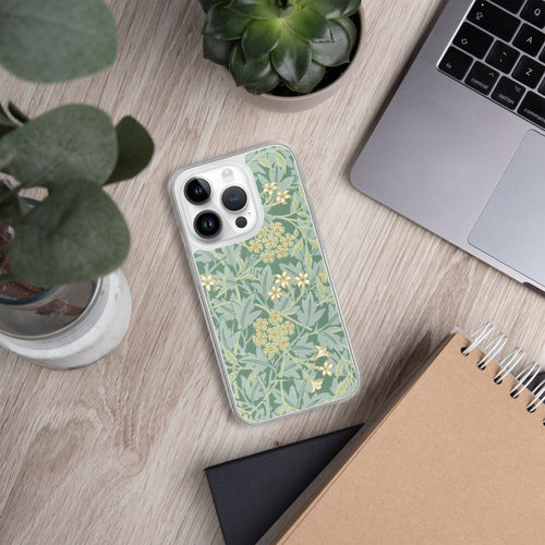 Accessories    Clear Case for iPhone®  - Jasmine Pattern by William Morris -  The Culturalife