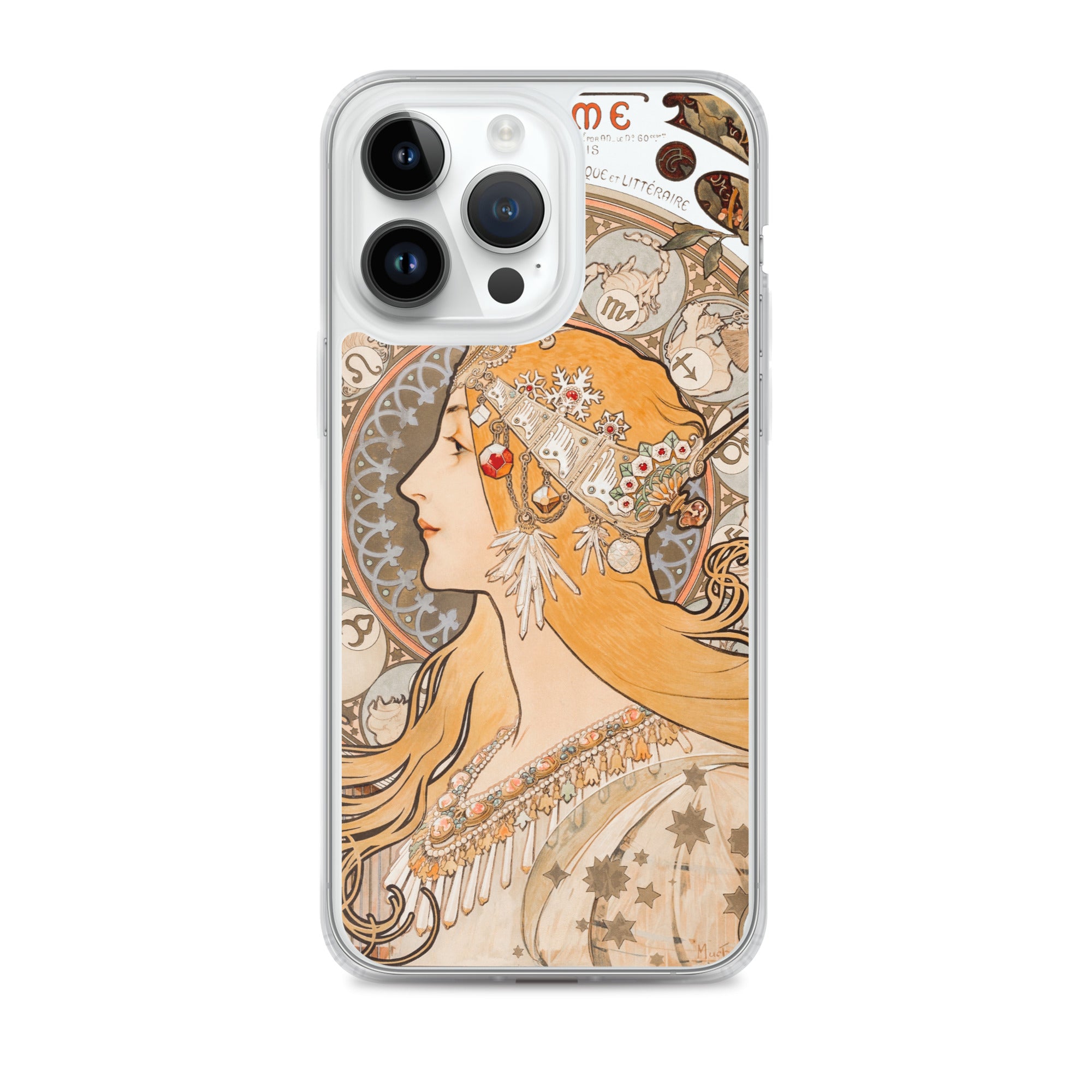 Accessories    Clear Case for iPhone® - Zodiaque or La Plume by Alphonse Maria Mucha -  The Culturalife