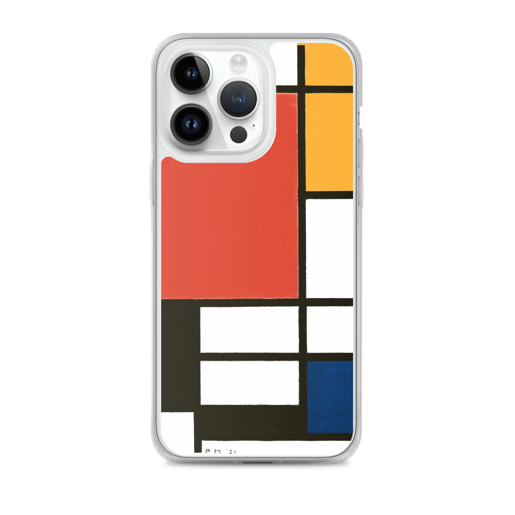 Accessories    Clear Case for iPhone® - Composition with Red, Yellow, Blue, and Black by Piet Mondrian -  The Culturalife