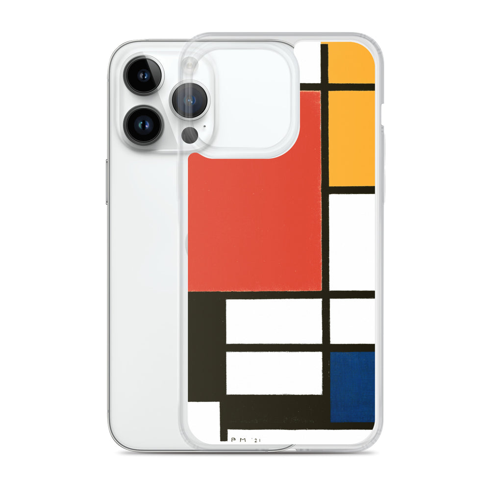 Accessories    Clear Case for iPhone® - Composition with Red, Yellow, Blue, and Black by Piet Mondrian -  The Culturalife
