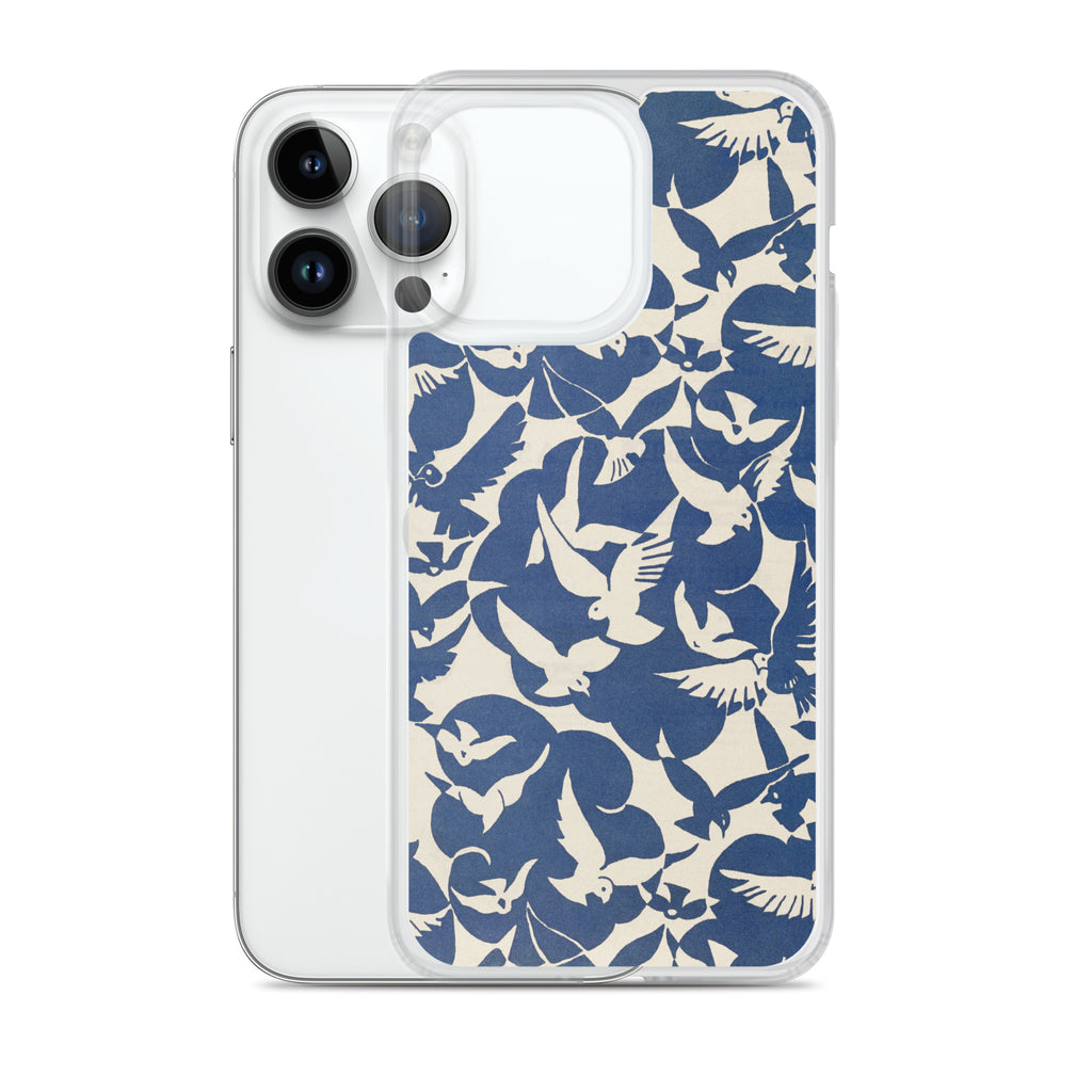 Accessories    Clear Case for iPhone® - Pigeons in White and Blue from Rijksmuseum -  The Culturalife