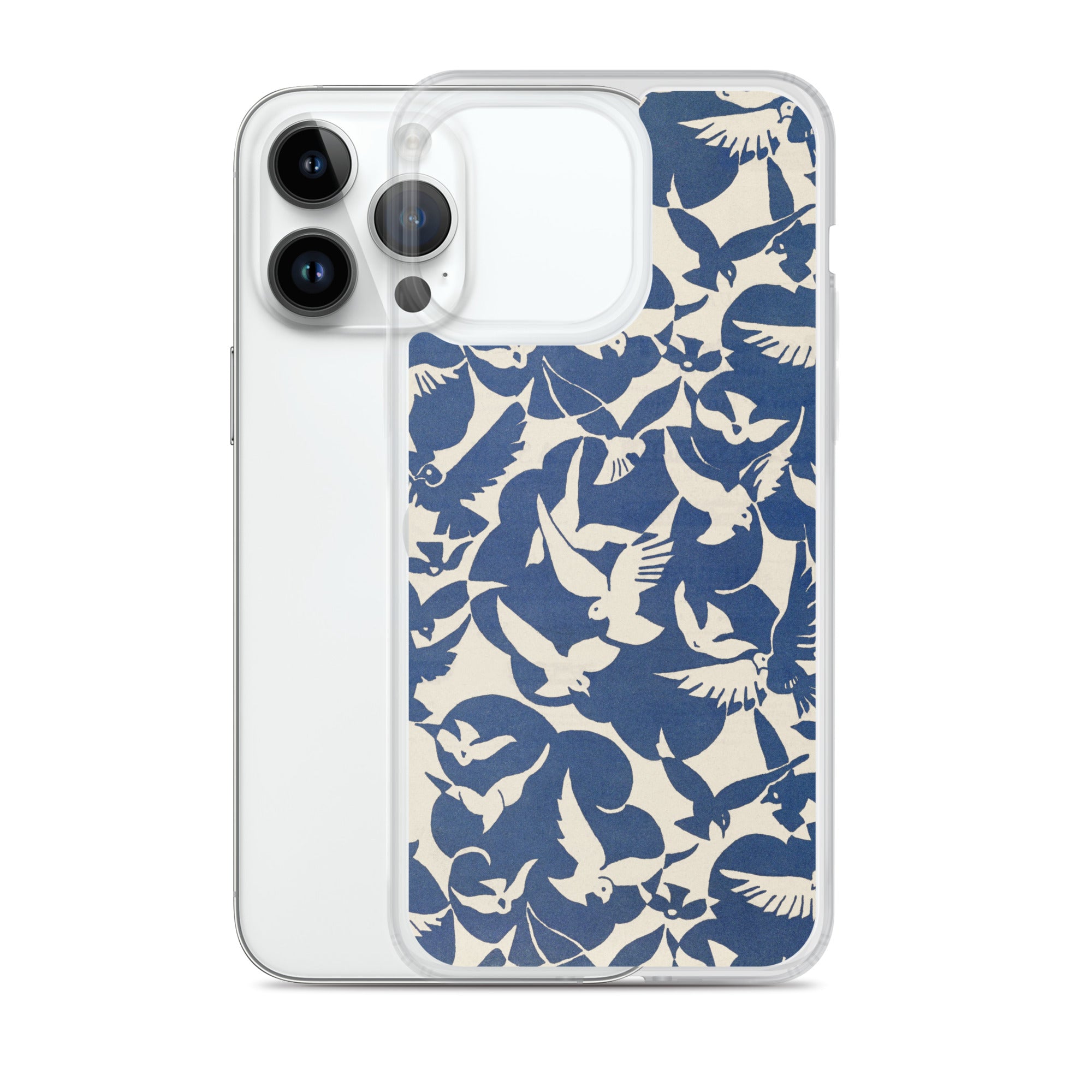 Accessories    Clear Case for iPhone® - Pigeons in White and Blue from Rijksmuseum -  The Culturalife