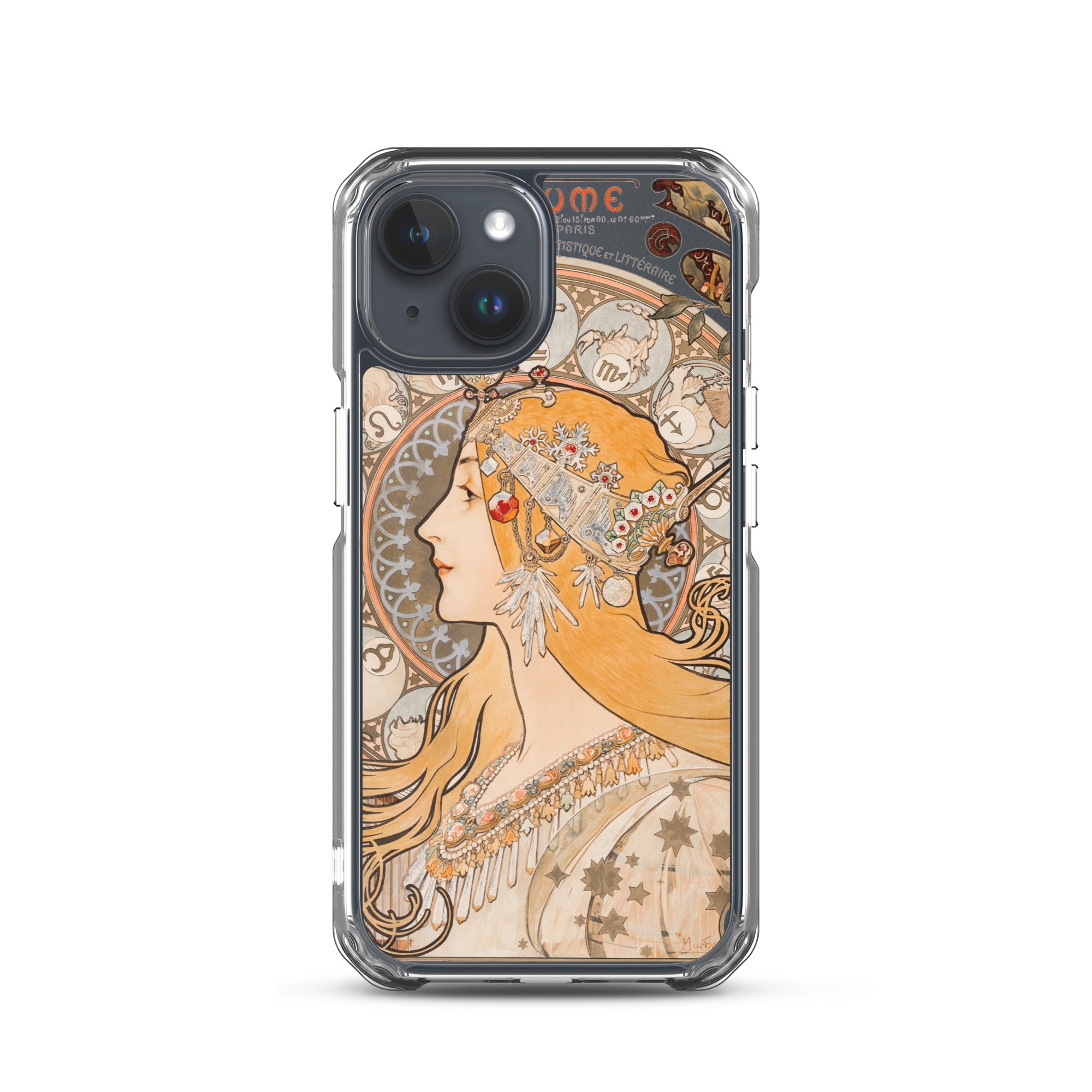Accessories    Clear Case for iPhone® - Zodiaque or La Plume by Alphonse Maria Mucha -  The Culturalife