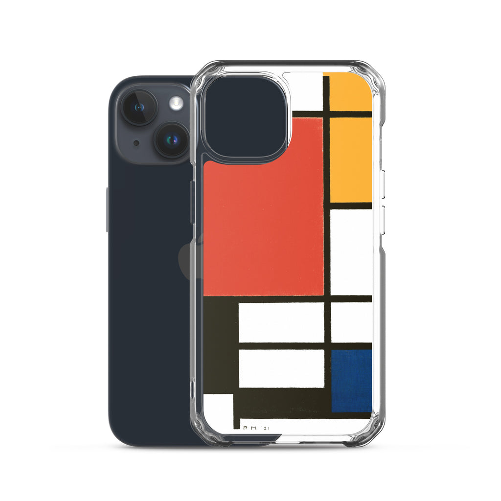 Accessories    Clear Case for iPhone® - Composition with Red, Yellow, Blue, and Black by Piet Mondrian -  The Culturalife