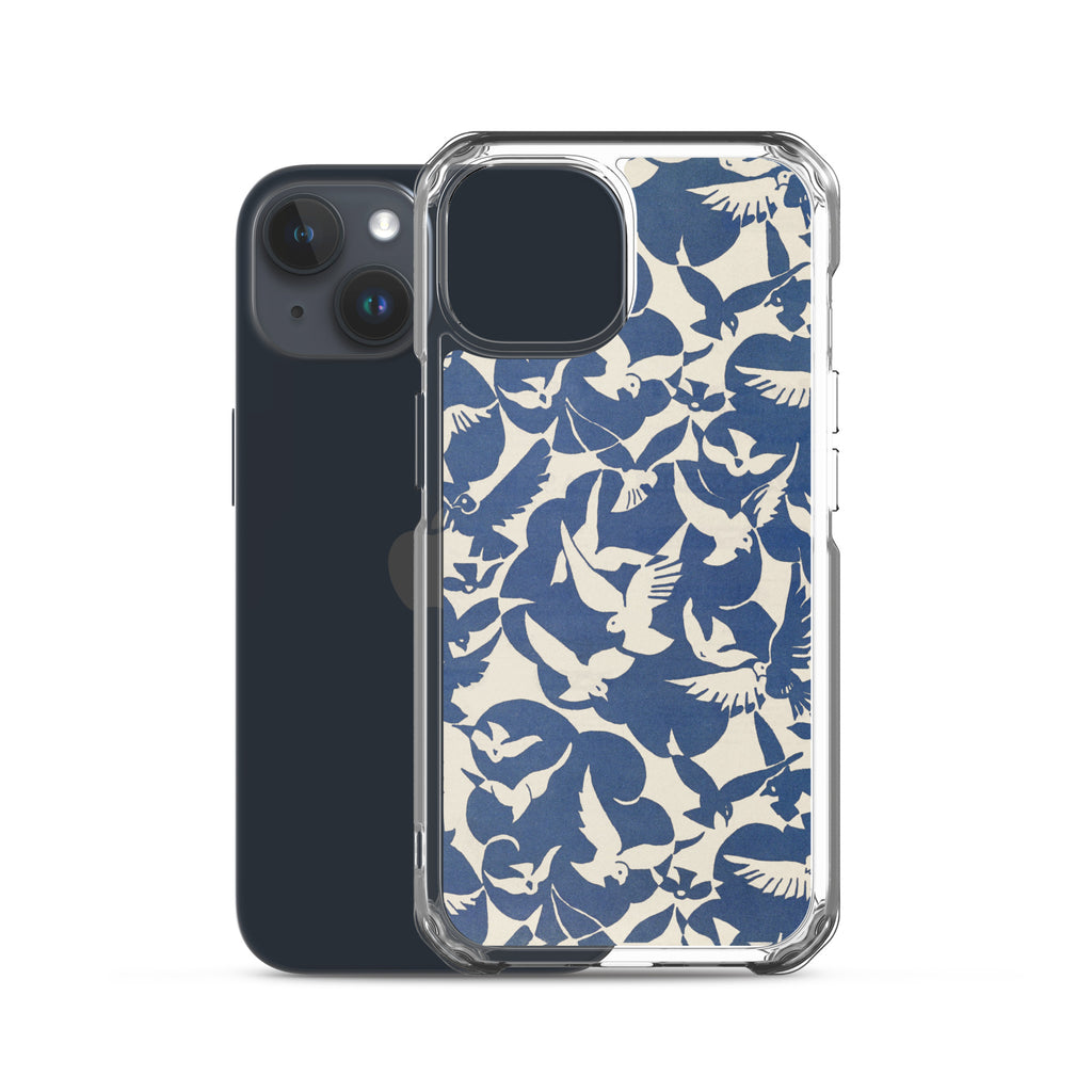 Accessories    Clear Case for iPhone® - Pigeons in White and Blue from Rijksmuseum -  The Culturalife