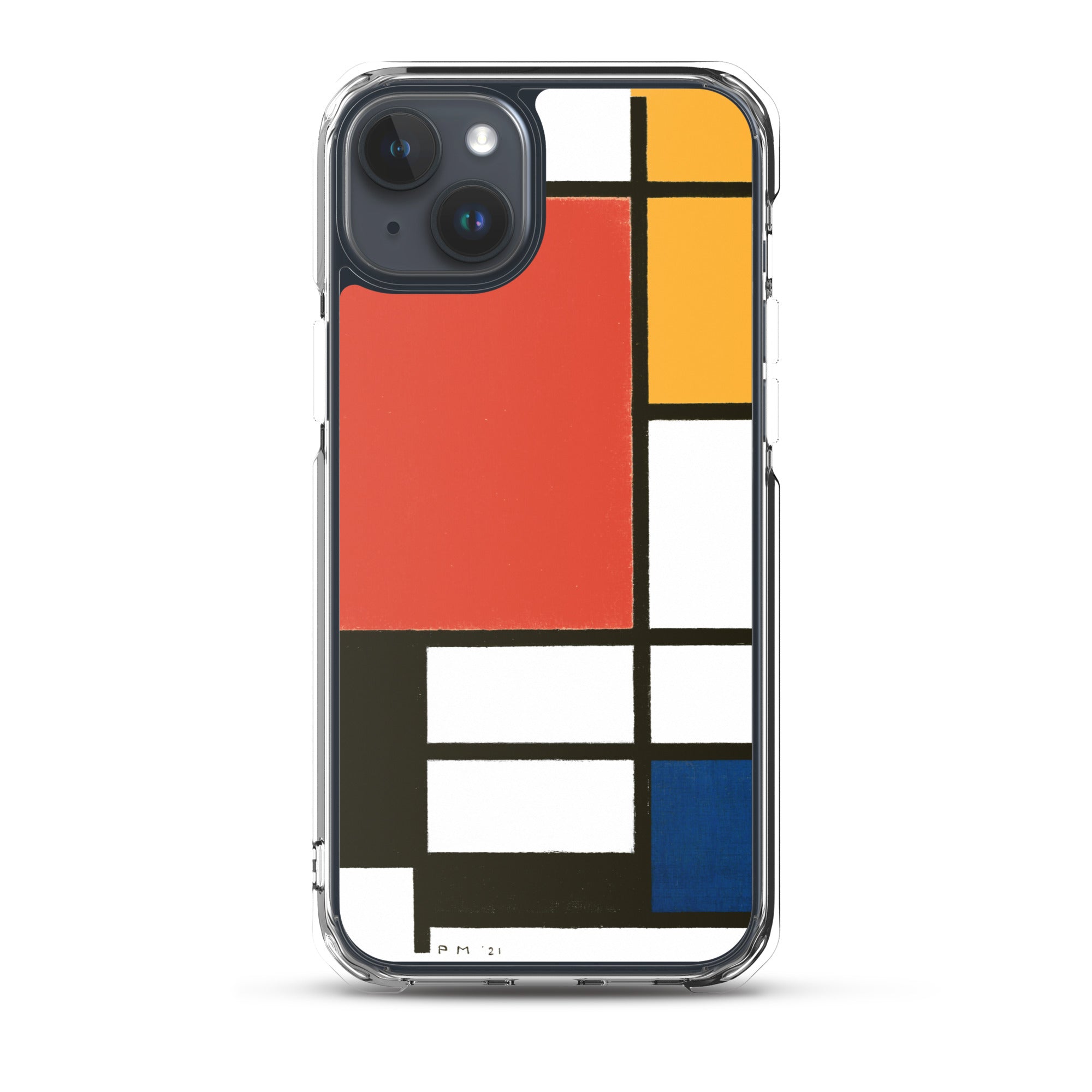 Accessories    Clear Case for iPhone® - Composition with Red, Yellow, Blue, and Black by Piet Mondrian -  The Culturalife