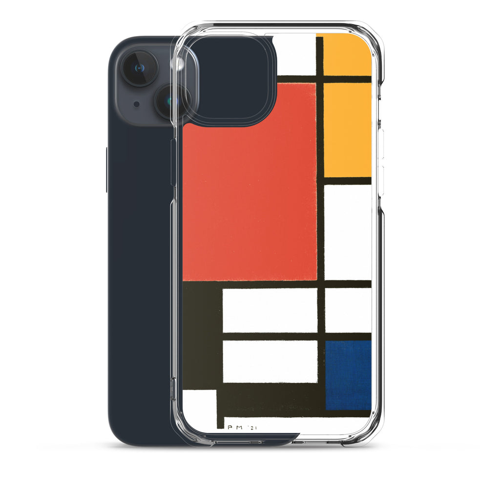 Accessories    Clear Case for iPhone® - Composition with Red, Yellow, Blue, and Black by Piet Mondrian -  The Culturalife