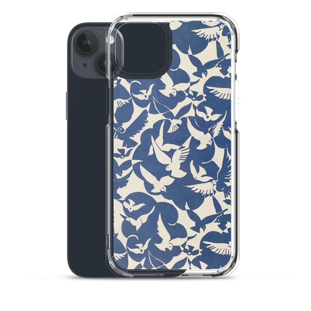 Accessories    Clear Case for iPhone® - Pigeons in White and Blue from Rijksmuseum -  The Culturalife
