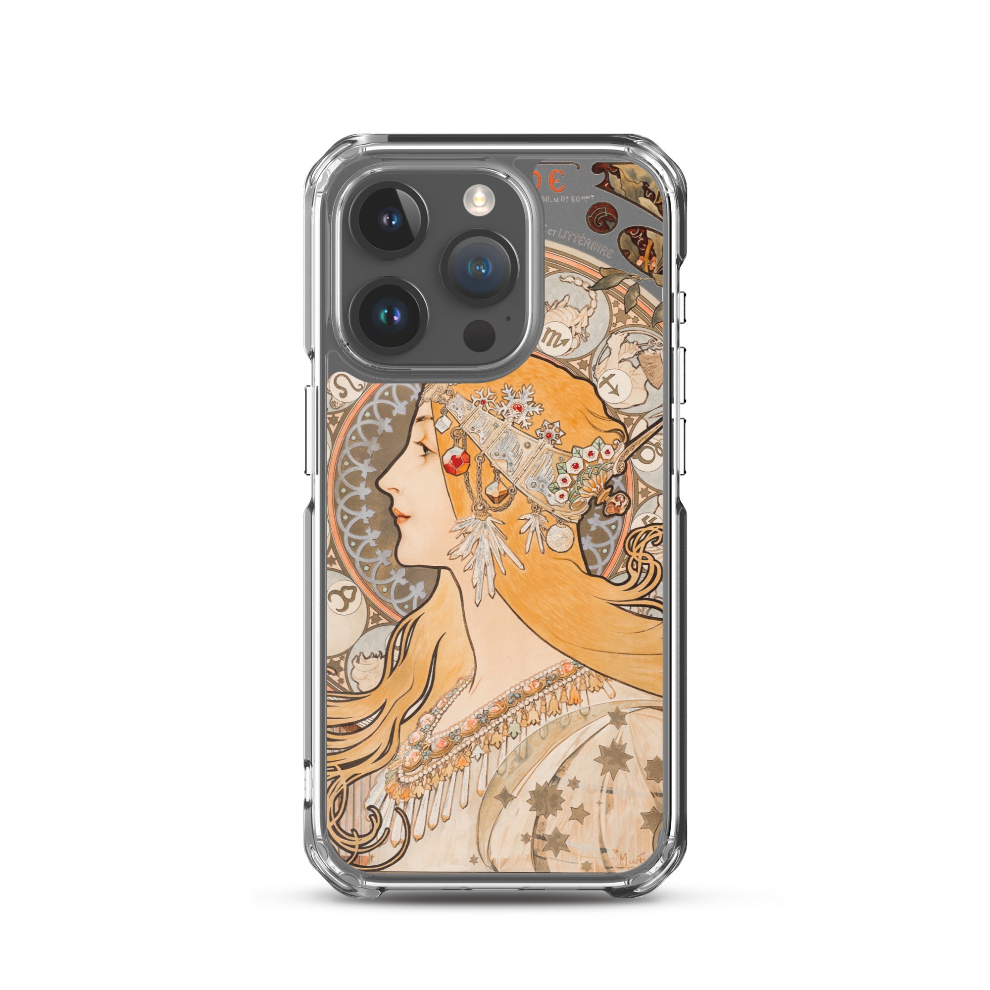 Accessories    Clear Case for iPhone® - Zodiaque or La Plume by Alphonse Maria Mucha -  The Culturalife