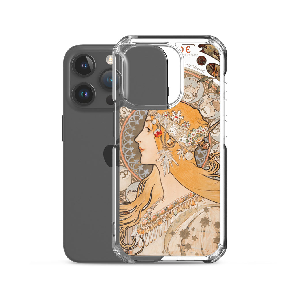 Accessories    Clear Case for iPhone® - Zodiaque or La Plume by Alphonse Maria Mucha -  The Culturalife