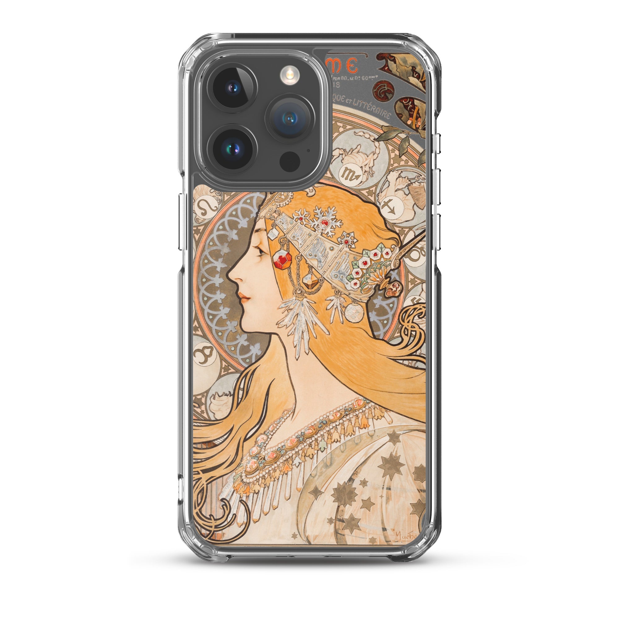 Accessories    Clear Case for iPhone® - Zodiaque or La Plume by Alphonse Maria Mucha -  The Culturalife