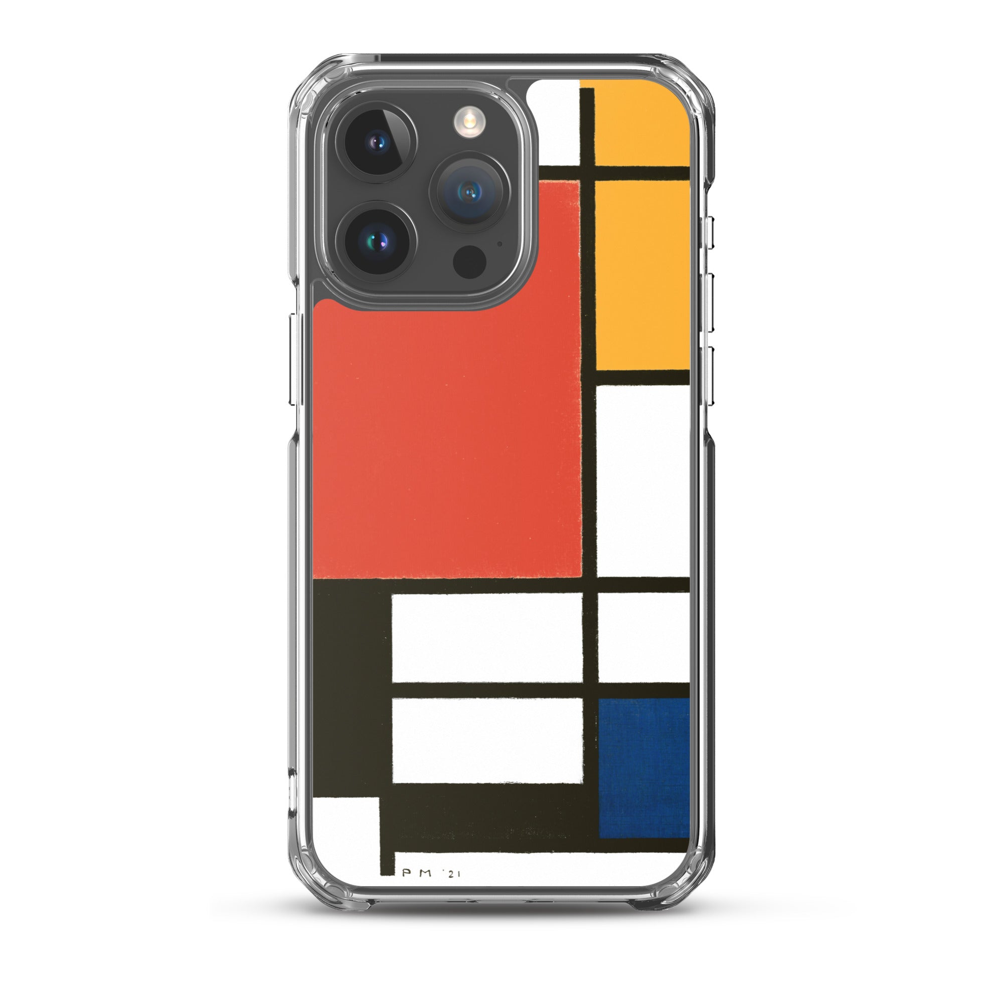 Accessories    Clear Case for iPhone® - Composition with Red, Yellow, Blue, and Black by Piet Mondrian -  The Culturalife