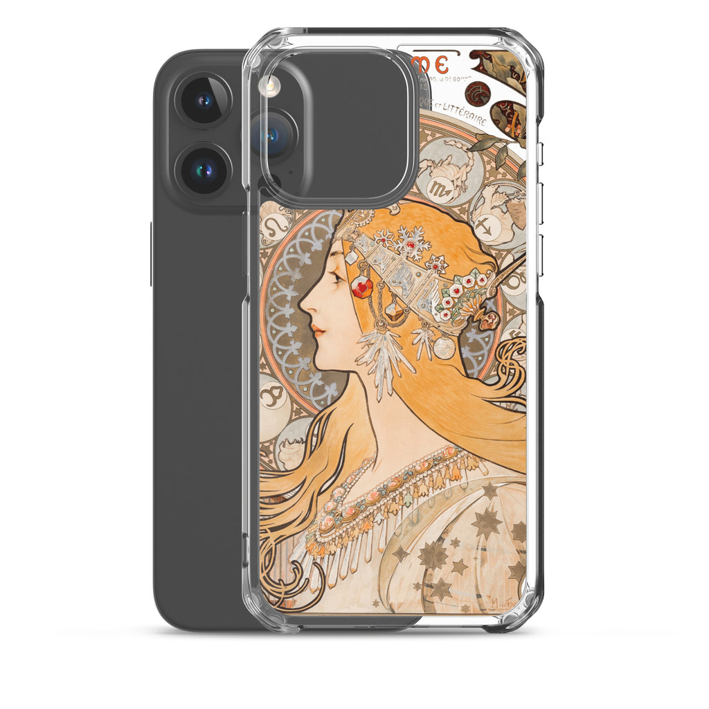 Accessories    Clear Case for iPhone® - Zodiaque or La Plume by Alphonse Maria Mucha -  The Culturalife