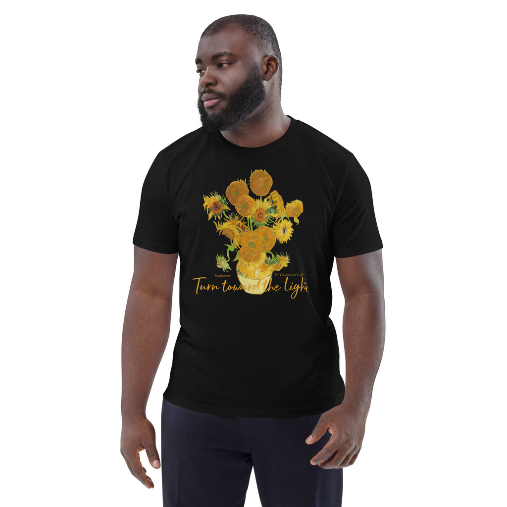 Apparel    Unisex organic cotton t-shirt - Sunflowers by Vincent van Gogh -  The Culturalife