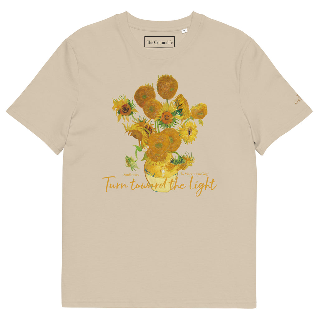Apparel    Unisex organic cotton t-shirt - Sunflowers by Vincent van Gogh -  The Culturalife